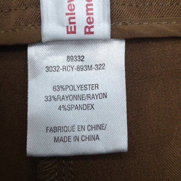 Laura Ladies Size 16 Rust Color 3 Button Detail on Leg Cuffs Dress Pants - Picture 4 of 13